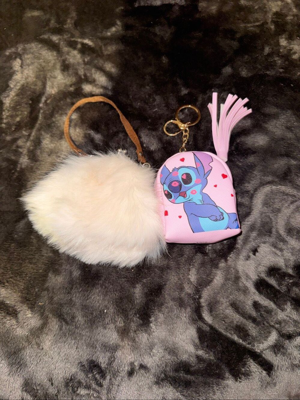 Set of 2 mini bags. Fuzzy and Stitch